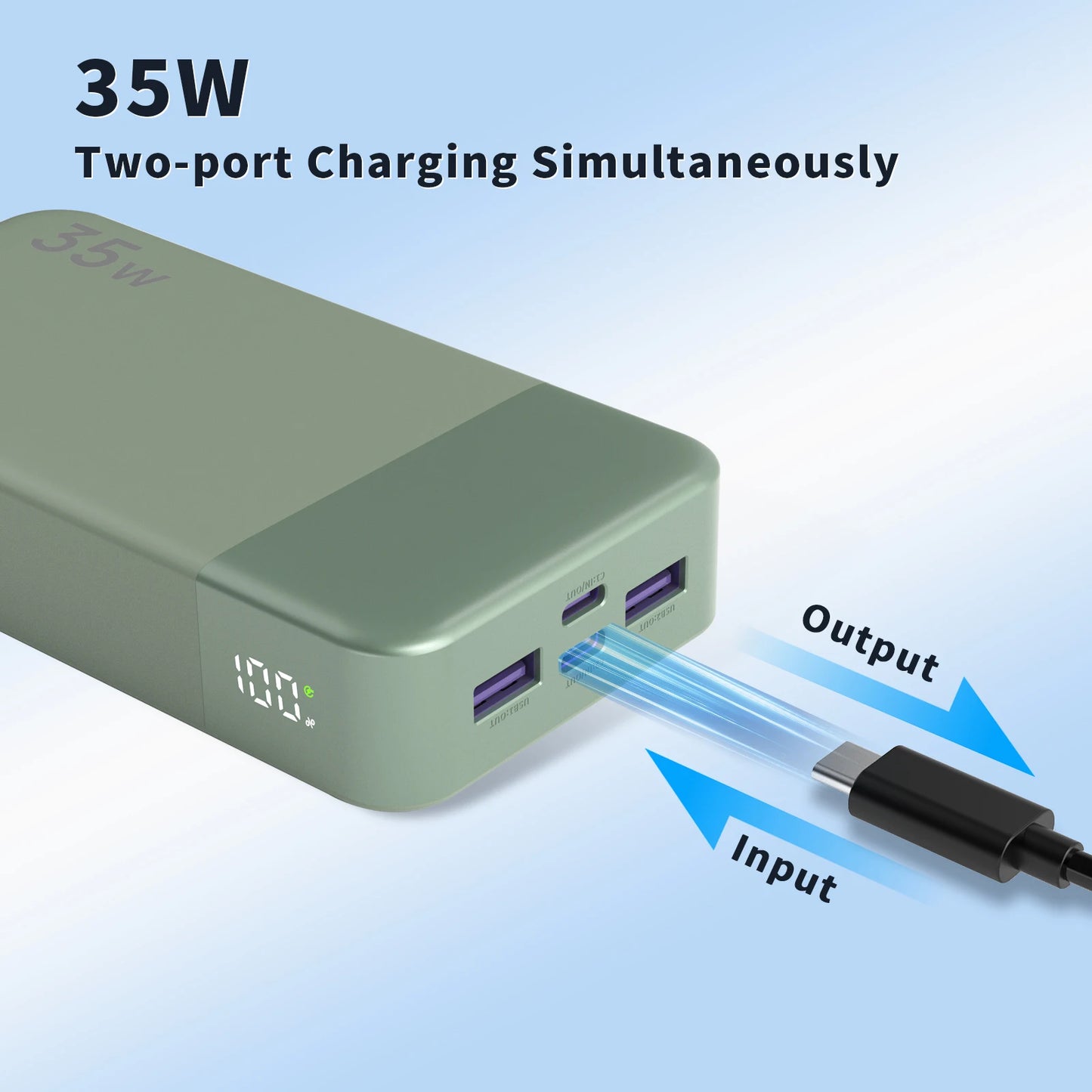 NOBIS 20000mAh Portable Power Bank 35W Fast Charging