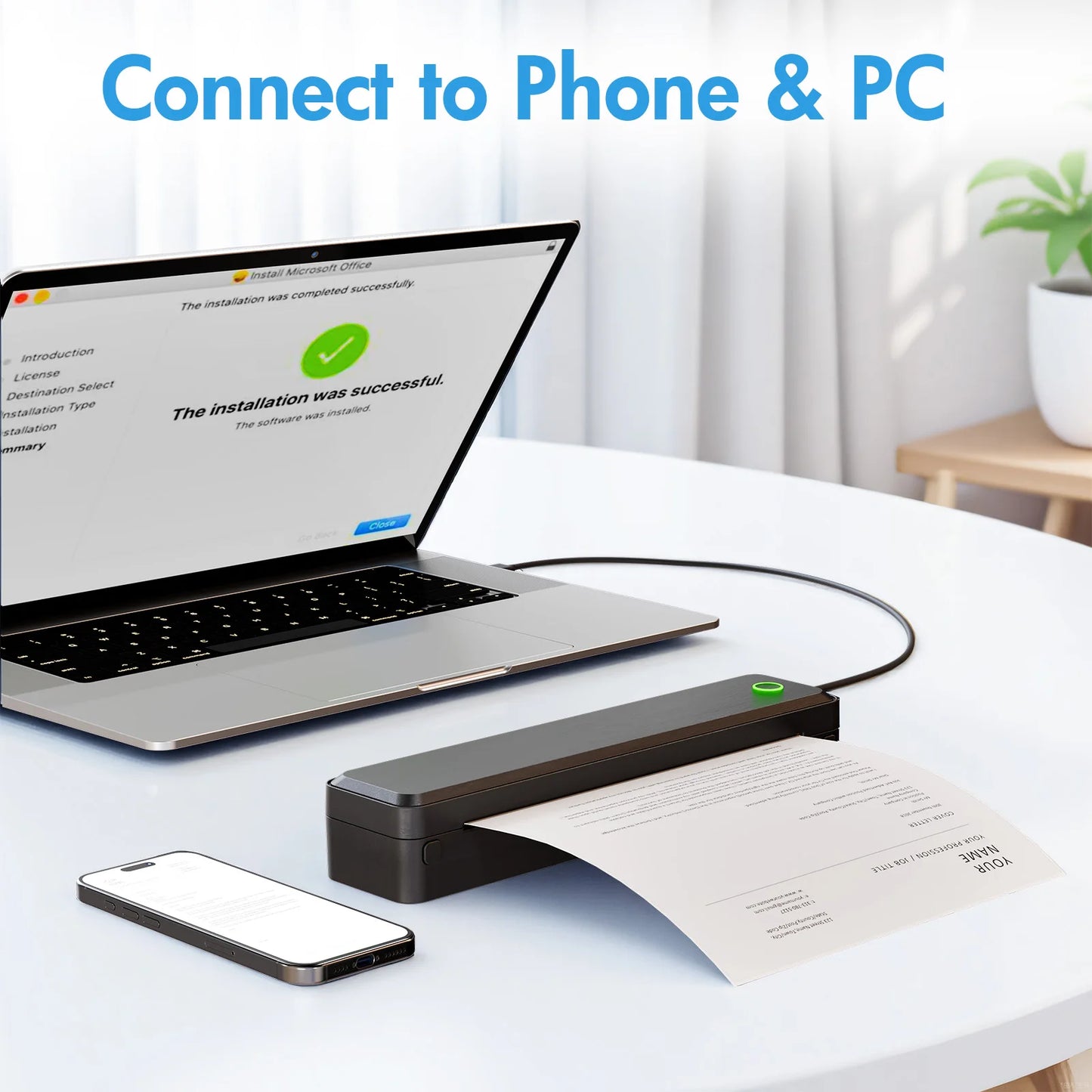 TakeYou Portable Wireless Inkless Thermal Label Printer For Labels