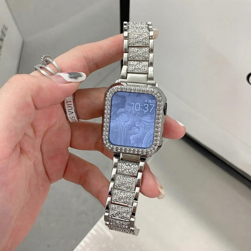 PEO Diamond Case and Strap for Apple Watch SE Unisex