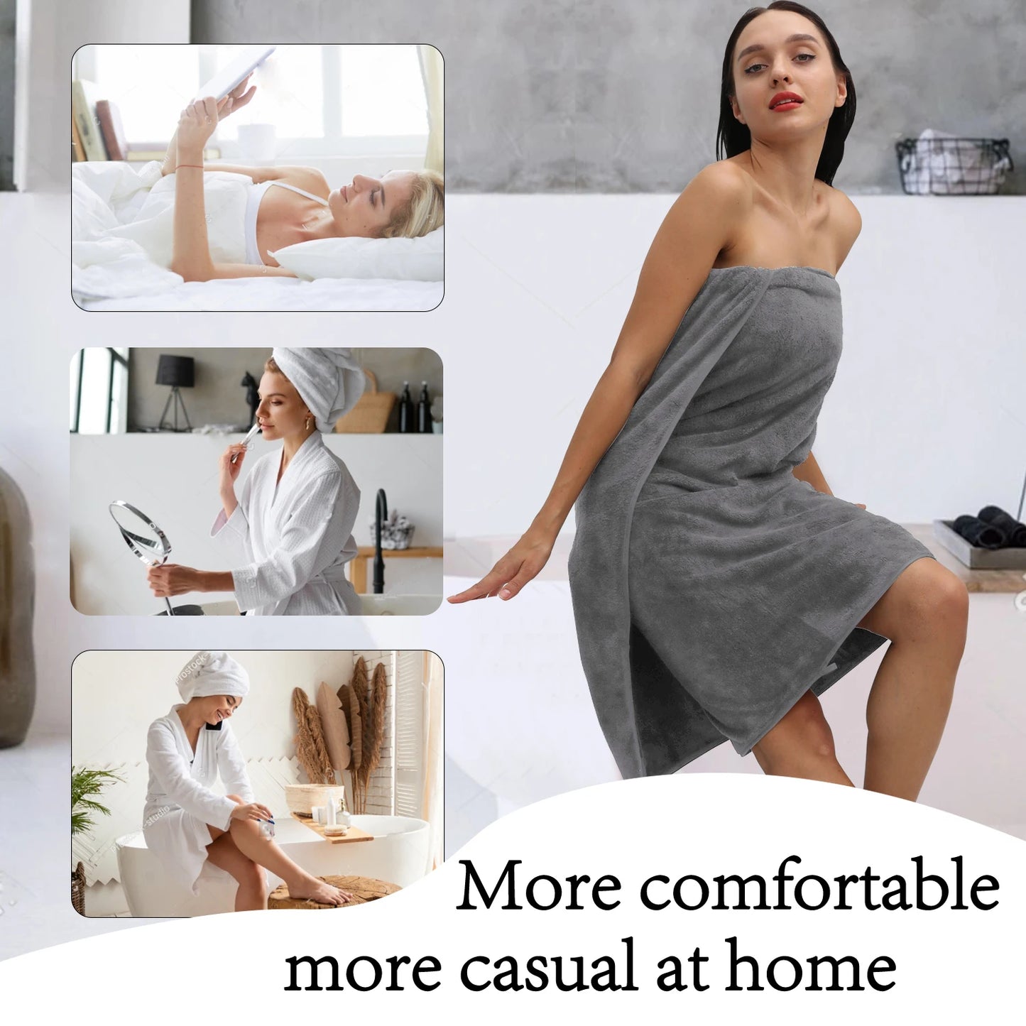 8pcs Oversized Bath Towels Set 35" x 70"- Includes 2 Large Bath Sheet & 4 Hand Towels & 4 Washcloths,Soft Absorbent & Quick Dry