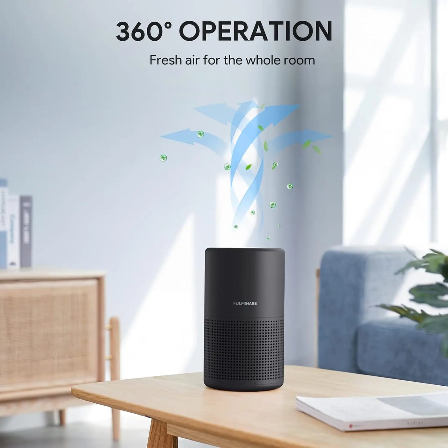 Quiet H13 HEPA Air Purifier With Night Light