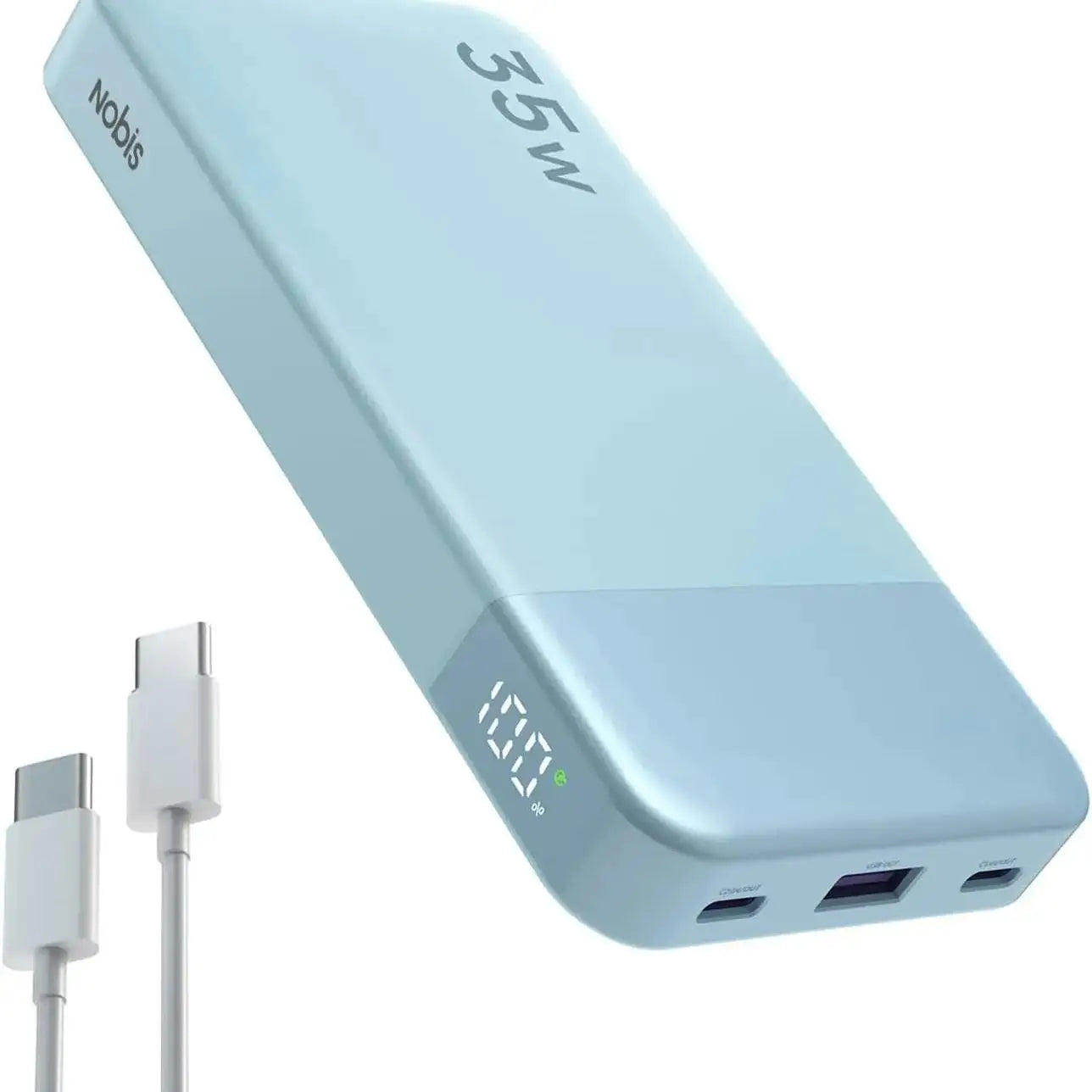 NOBIS N3510 10000mAh Power Bank 35W Fast Charge USB C Dual Output