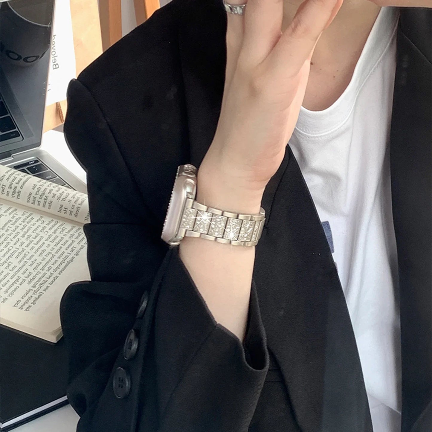 Apple Watch Band Zinc Alloy Metal Bracelet Strap Unisex