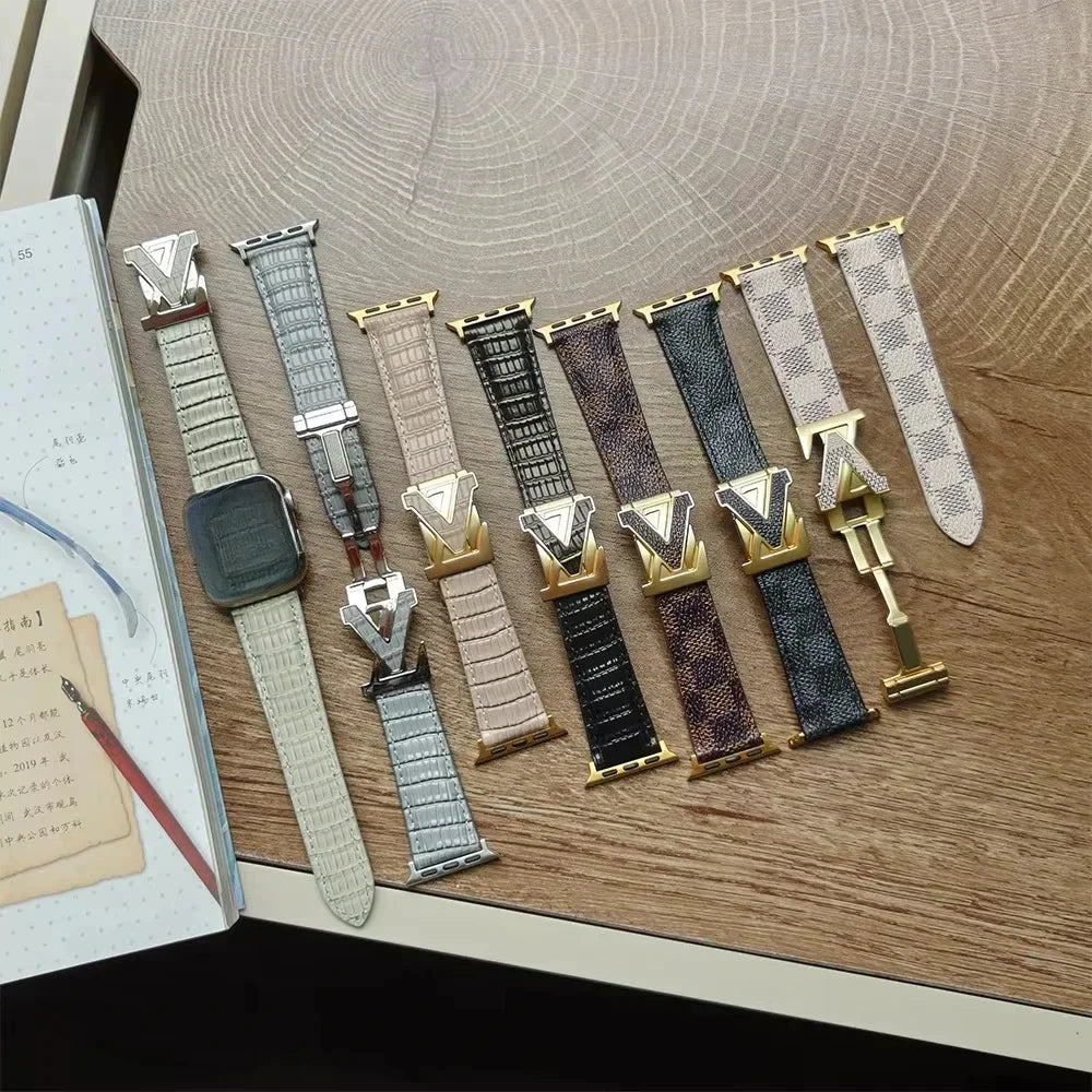 Leather Magnetic Apple Watch Strap Band for Unisex Comfort