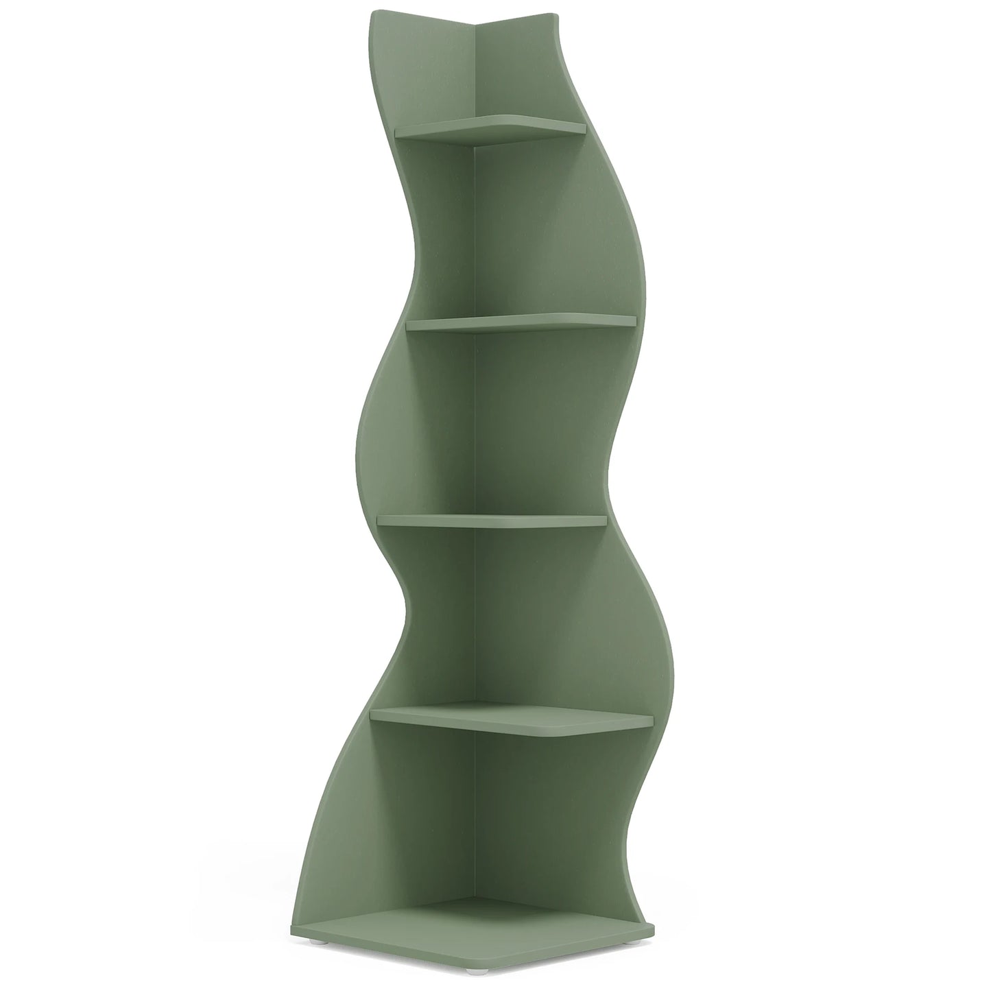 Tribesigns 5-Tier Corner Bookshelf Wall Plant Stand
