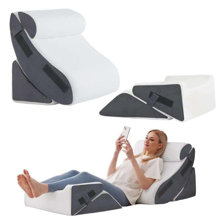 Wedge Pillow Set For Post Surgery And Acid Reflux Relief