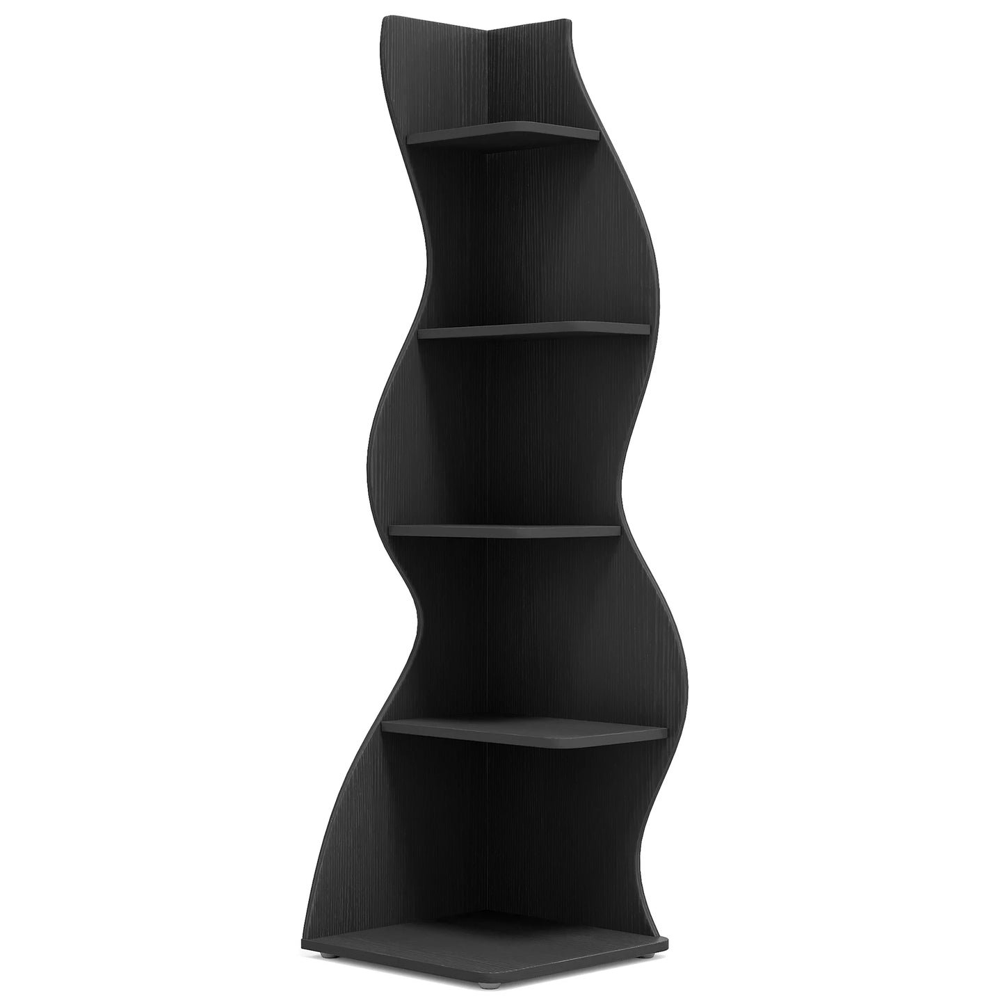 Tribesigns 5-Tier Corner Bookshelf Wall Plant Stand