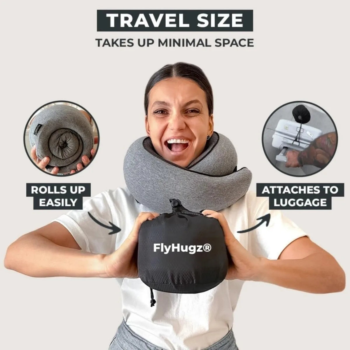 XIUWO Ergonomic Memory Foam Neck Pillow For Travel And Home