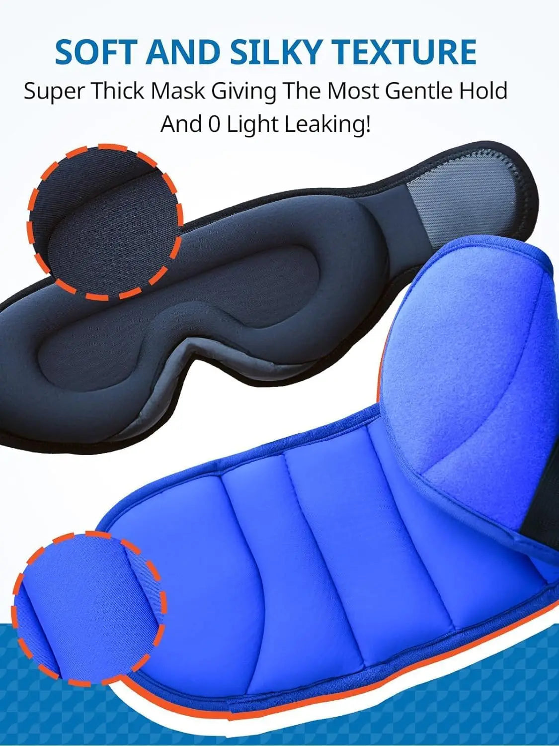 Travel Pillow For Airplanes With Eye Mask And Head Strap 360 Degree Support