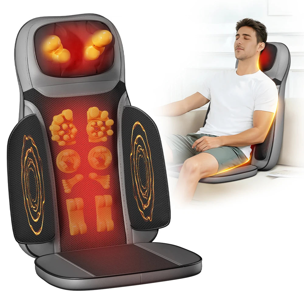 HIMOUTA Shiatsu Neck And Back Massager With Heat Adjustable Intensity