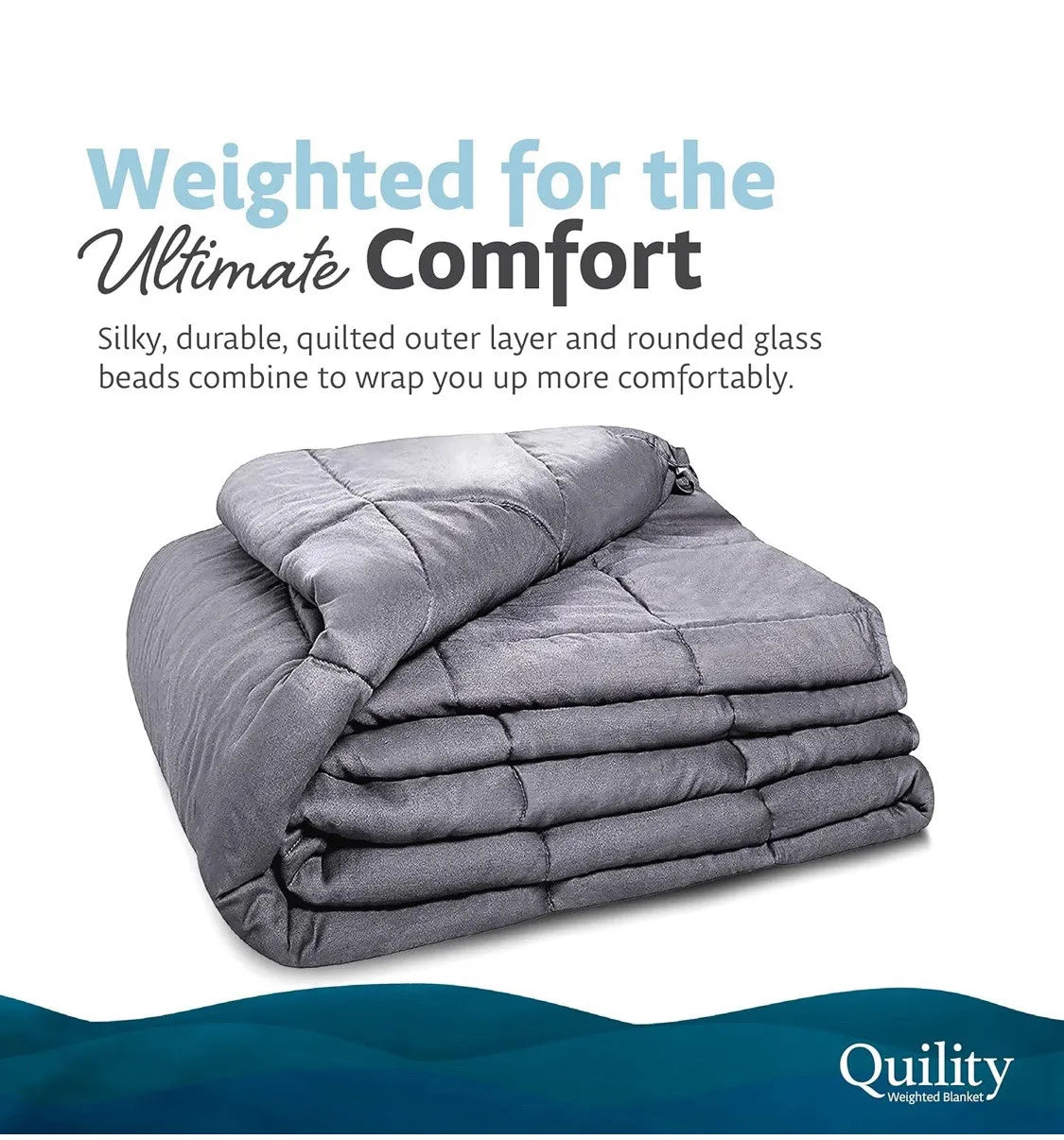 BlanketHeavy Weighted Blanket for Adults 20 LB 60x80 Full Size Gray Soft Comfortable Bedding for Relaxation and Stress Relief
