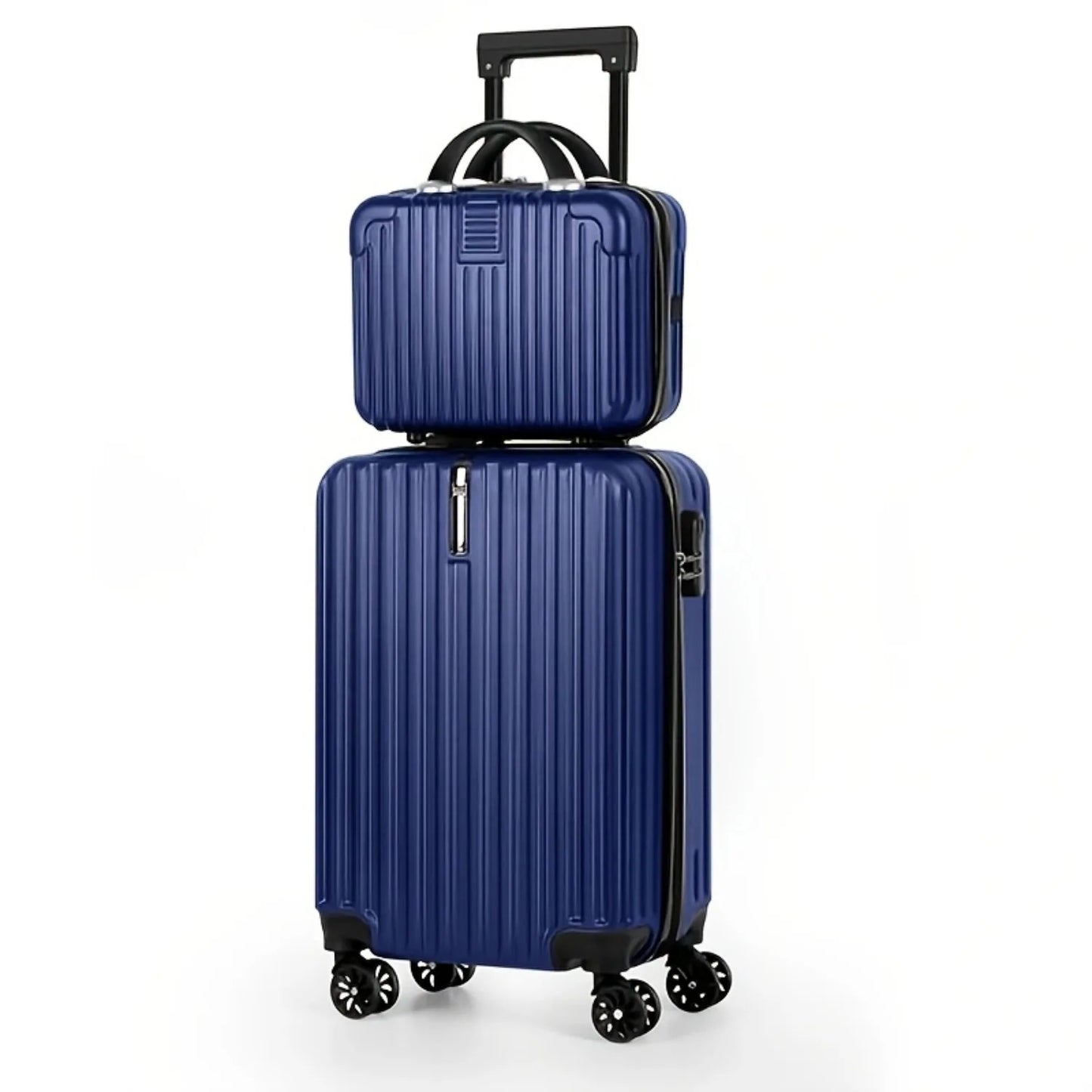 2-Piece Hardshell Luggage Set (20"+14") - Nesting Spinner w/ 360° Wheels & TSA Lock, Lightweight Expandable for Family Travel