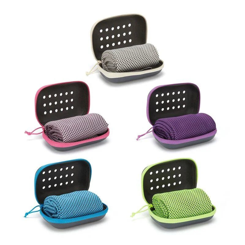 Quick Dry Cooling Towel With Storage Box For Sports