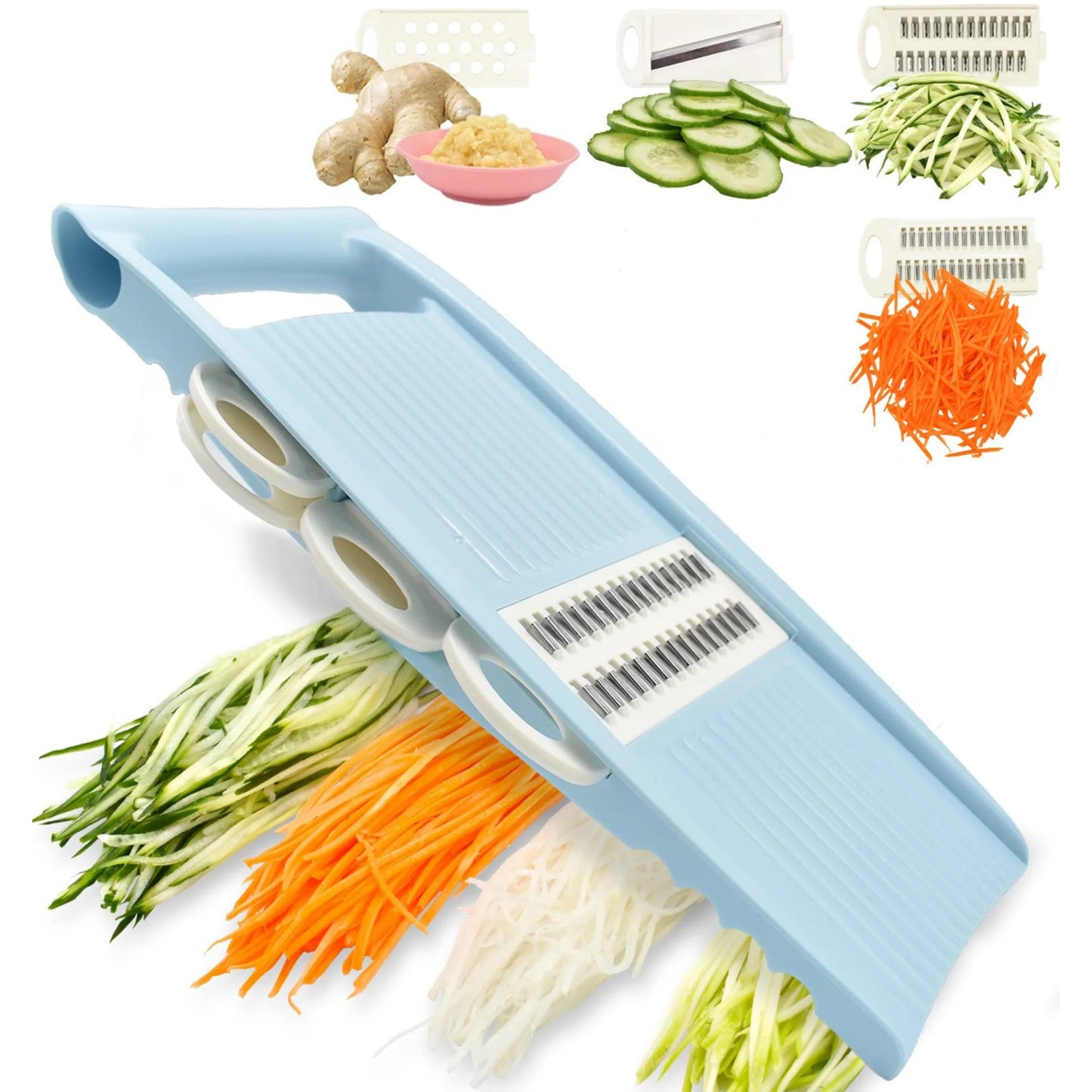 YOCITY 5-in-1 Vegetable and Fruit Slicer and Grater Multifunction Kitchen Tool
