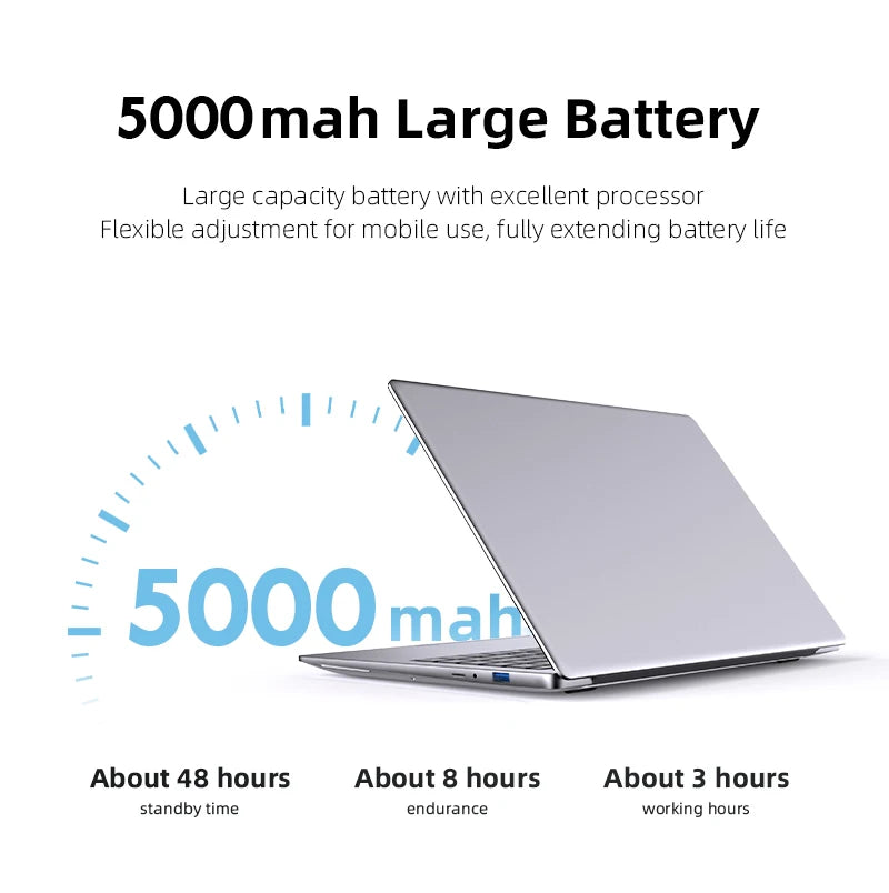 14.1" Windows 11 Pro Laptop | 12GB RAM | Full HD IPS Display | SSD Storage | Lightweight for Work, School & Travel