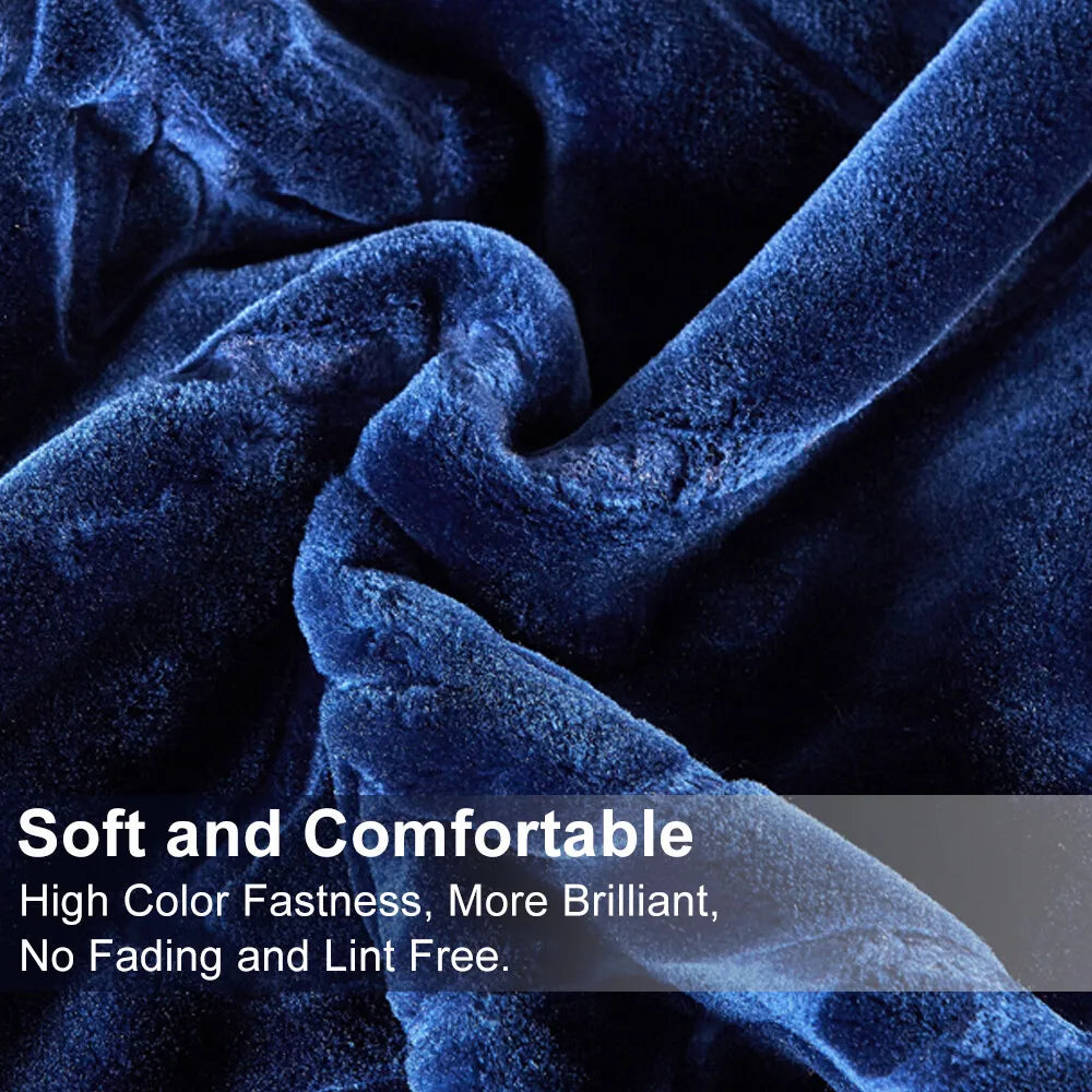 BlanketThick Korean Mink Weighted Blanket 9Lb King Size 85x95 7 Colors for Comfortable Sleep