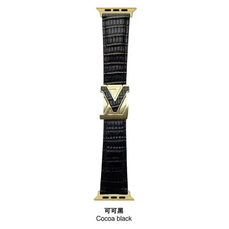 Leather Magnetic Apple Watch Strap Band for Unisex Comfort