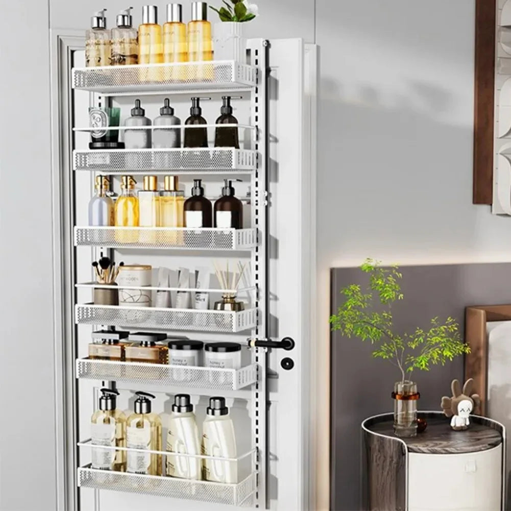 HiMISS 6 Tier Over Door Pantry Organizer With Adjustable Baskets