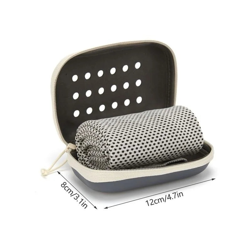 Quick Dry Cooling Towel With Storage Box For Sports