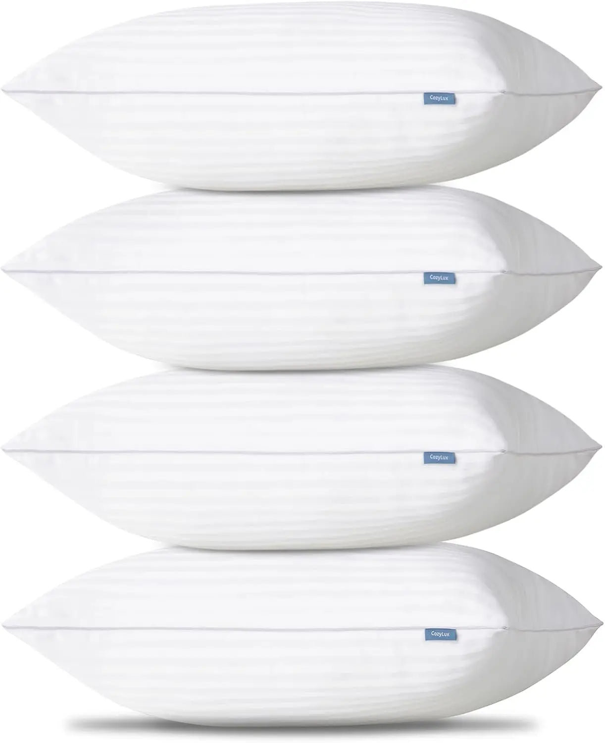 Set Of 4 Hotel Quality Cooling Pillows With Down Alternative