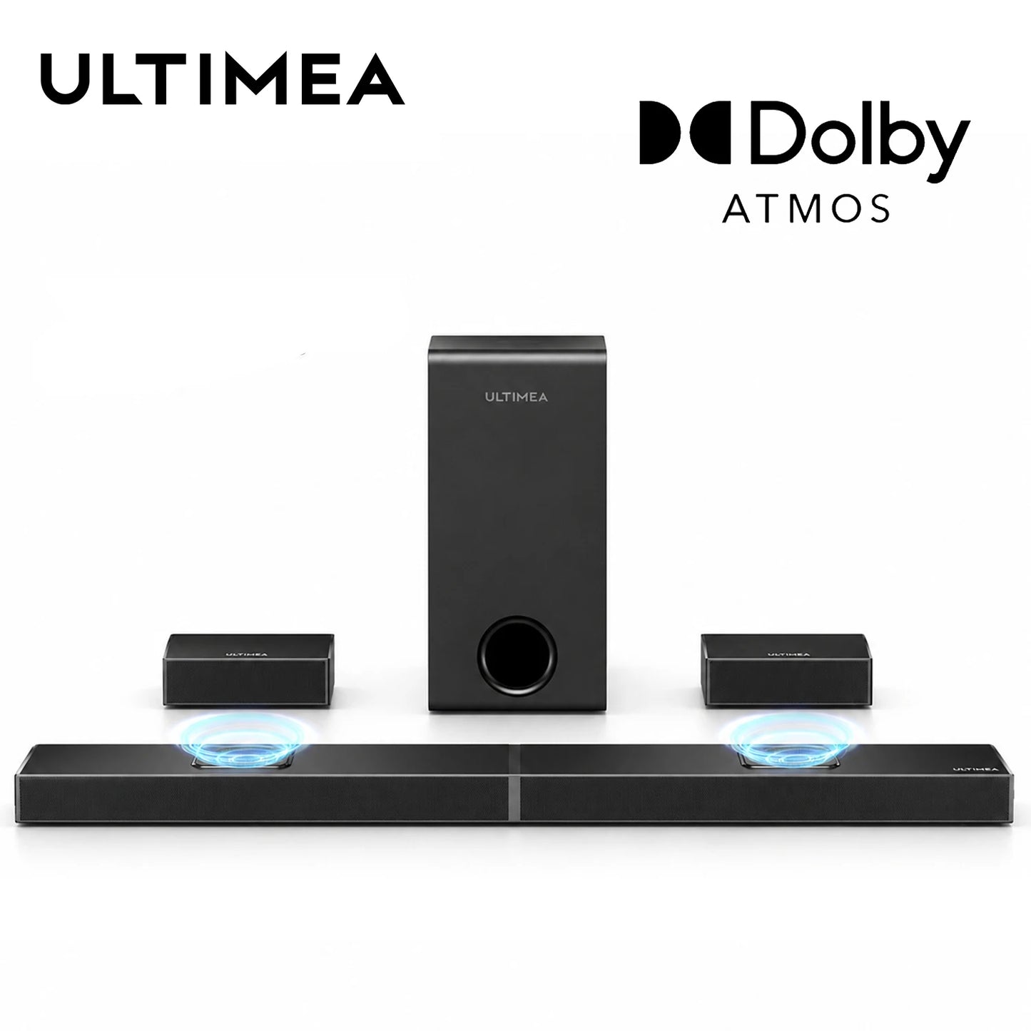ULTIMEA 5.1.2 Dolby Atmos Soundbar with Wireless Subwoofer