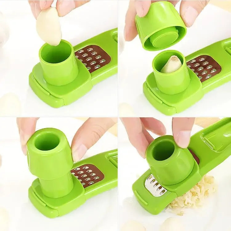 Garlic Press And Ginger Grinder Multifunction Kitchen Tool