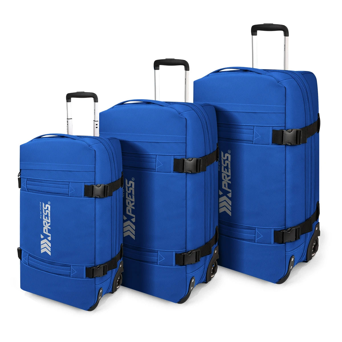 New York XPress Waterproof Rolling Duffel Set Three Piece Luggage