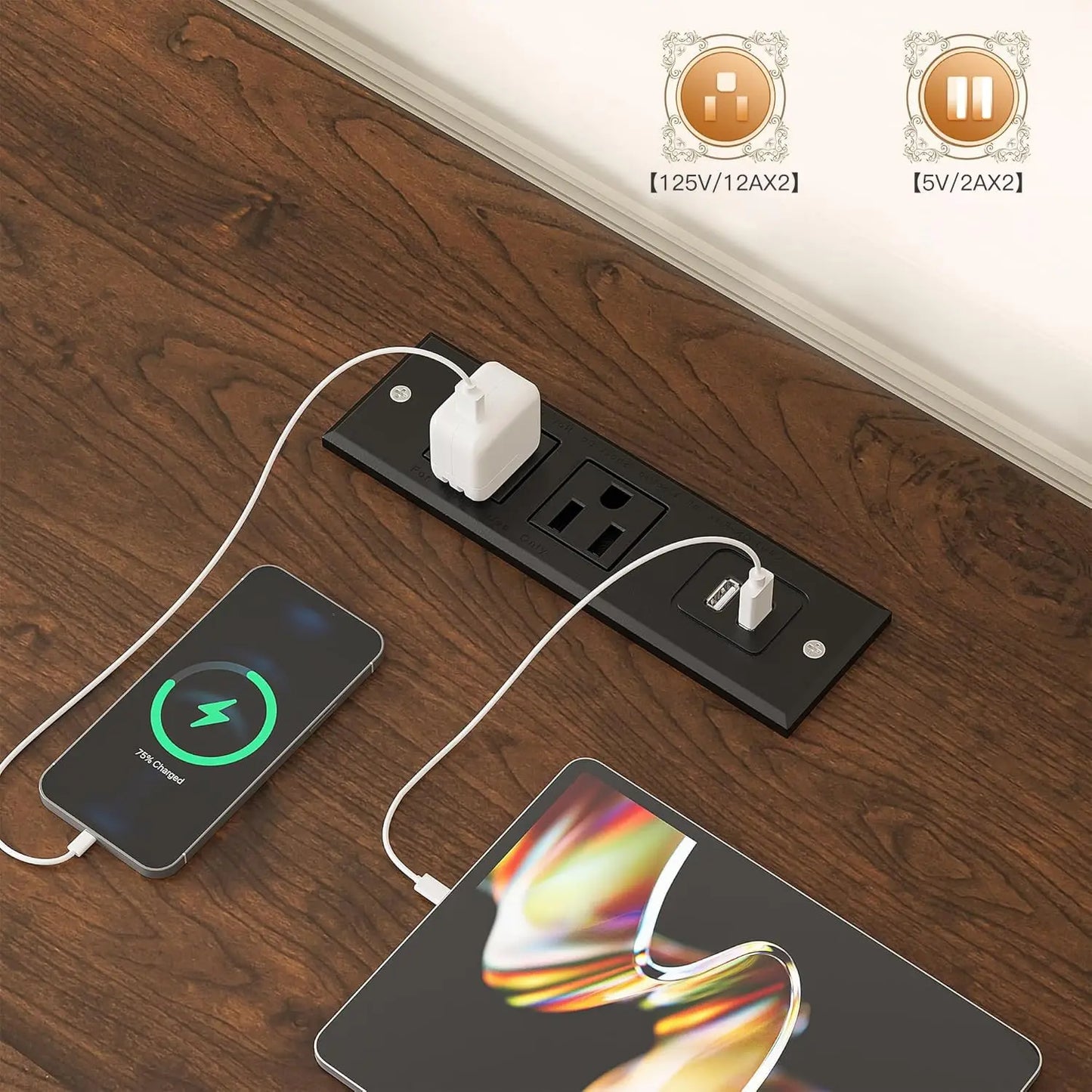 Guangbai 7 Cube Storage Organizer With LED Light And Charging