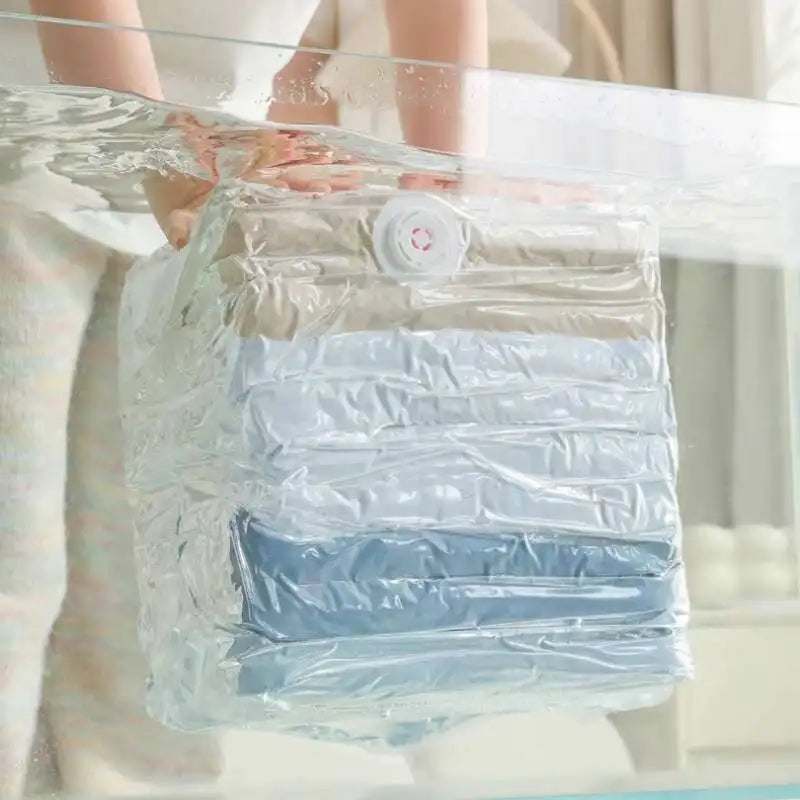 1pc No Need Pump Vacuum Bags Large Plastic Storage Bags for Storing Clothes Blankets Compression Empty Bag Travel Accessories